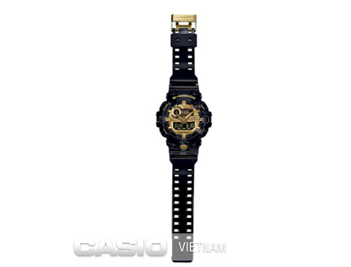 Đồng hồ Casio G-Shock GA-710GB-1A Mạ vàng sang trọng